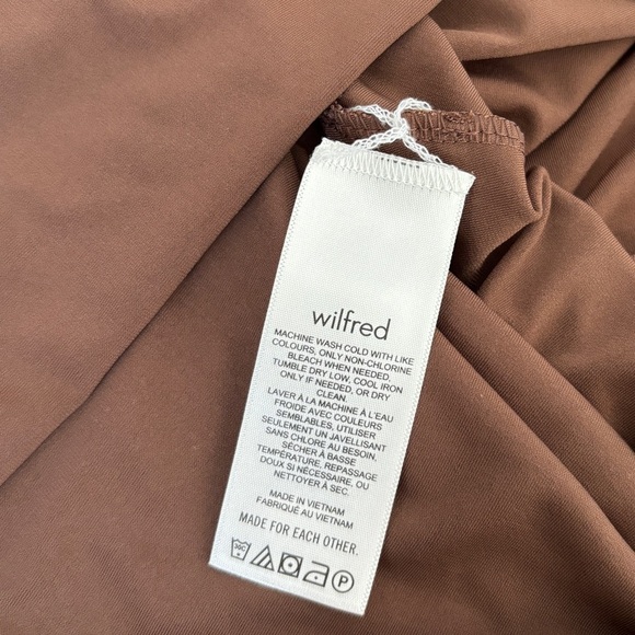 NWOT ARITZIA Wilfred Nuage Dress Cocoa BrownM Medium - Picture 14 of 16